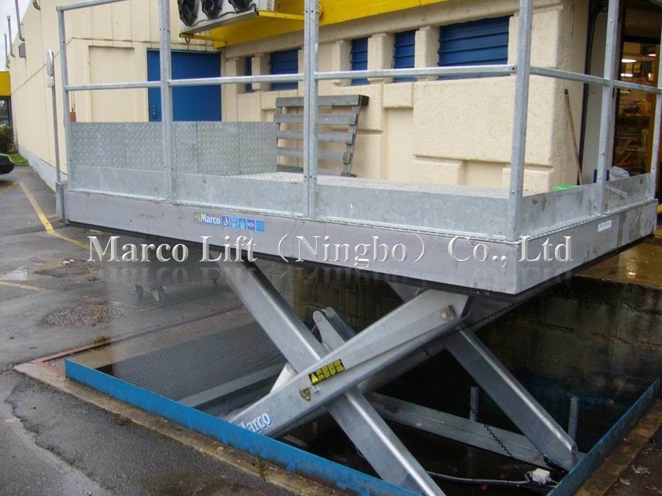 4-6 τόνων Marco Loading Dock Scissor Lift Table με εγκεκριμένες επιλογές προσαρμογής CE
